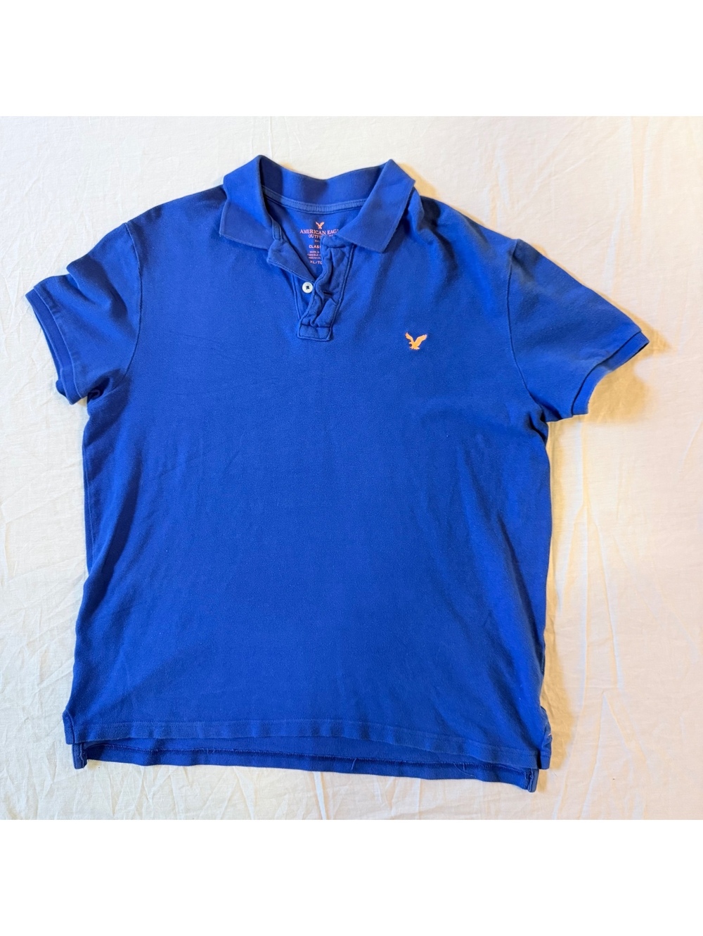American Eagle Outfitters Classic Fit Blue Polo Shirt XL
